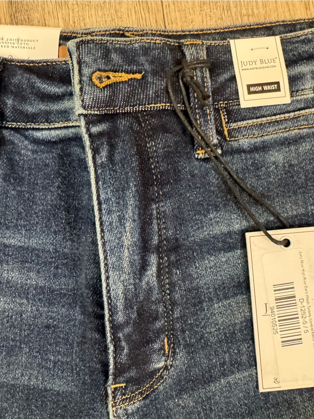 Judy Blue Dark Blue Wide-Leg Flare Jeans - Picture 2 of 5
